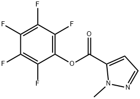 1-甲基-1H-吡唑-5-羧酸五氟苯酯 结构式