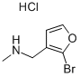 2-Bromo-3-[(methylamino)methyl]furan hydrochloride 97% 结构式