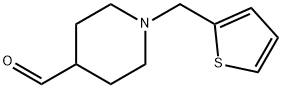 1-(Thien-2-ylmethyl)piperidine-4-carboxaldehyde 97% 结构式