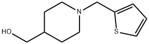 [1-(2-噻吩甲基)哌啶-4-基]甲醇盐酸盐 结构式