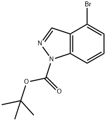 1-BOC-4-溴-1H-吲唑 结构式