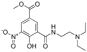 methyl 3-(2-diethylaminoethylcarbamoyl)-4-hydroxy-5-nitro-benzoate 结构式