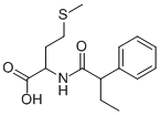 N-(1-oxo-2-phenylbutyl)-DL-methionine 结构式