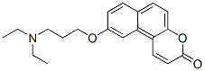 9-(3-diethylaminopropyloxy)-3H-naphtho(2,1-b)pyran-3-one 结构式