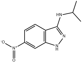 N-ISOPROPYL-6-NITRO-1H-INDAZOL-3-AMINE 结构式