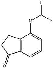 4-(二氟甲氧基)-2,3-二氢-1H-茚-1-酮 结构式
