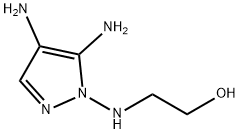 Ethanol,  2-[(4,5-diamino-1H-pyrazol-1-yl)amino]- 结构式