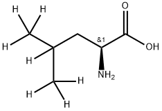 L-亮氨酸-异丙基-D7 结构式