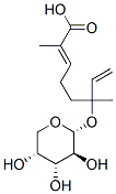 6 alpha-arabinosyloxy-2,6-dimethyl-2,7-octadienoic acid 结构式