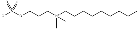 N,N-二甲基-N-[3-(磺酸氧基)丙基]-1-壬烷氢氧化铵内盐 结构式