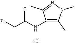 2-氯-N-(1,3,5-三甲基-1H-吡唑-4-基)乙酰胺盐酸盐 结构式