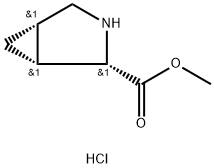 (1R,2S,5S)-rel-3-Azabicyclo[3.1.0]hexane-2-carboxylate hydrochloride 结构式