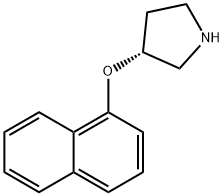 1-NAPHTHYL 3-PYRROLIDINYL ETHER 结构式