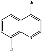 4-溴-8-氯喹啉 结构式