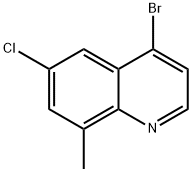4-BROMO-6-CHLORO-8-METHYLQUINOLINE 结构式