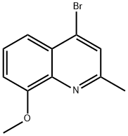 4-溴-8-甲氧基-2-甲基喹啉 结构式