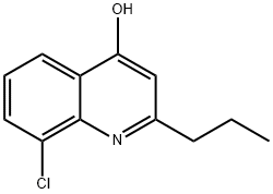 8-CHLORO-2-PROPYLQUINOLINE-4-OL 结构式