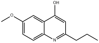 6-甲氧基-2-丙基-4-喹啉醇 结构式