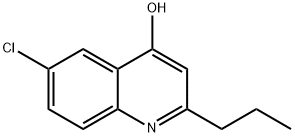 6-CHLORO-2-PROPYLQUINOLINE-4-OL 结构式