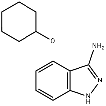 4-(Cyclohexyloxy)-1H-indazol-3-amine 结构式