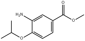 3-氨基-4-(丙-2-基氧基)苯甲酸甲酯 结构式