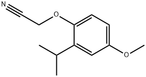 2-(4-甲氧基-2-异丙基苯氧基)乙腈 结构式