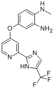 N1-甲基-4-[[2-[5-(三氟甲基)-1H-咪唑-2-基]-4-P吡啶基]氧基]-1,2-苯二胺 结构式