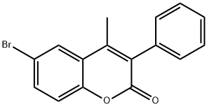 6-溴-4-甲基-3-苯基-2H-色烯-2-酮 结构式
