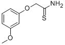 2-(3-METHOXYPHENOXY)ETHANETHIOAMIDE 结构式