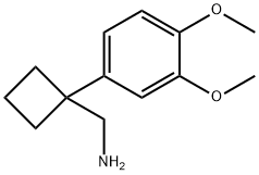 1-(3,4-二甲氧基苯基)环丁烷甲胺 结构式