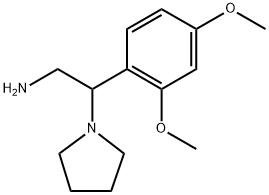 2-(2,4-Dimethoxy-phenyl)-2-pyrrolidin-1-yl-ethylamine 结构式