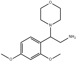 2-(2,4-二甲氧基苯基)-2-吗啉乙-1-胺 结构式