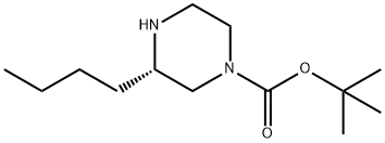 (S)-1-BOC-3-丁基哌嗪 结构式