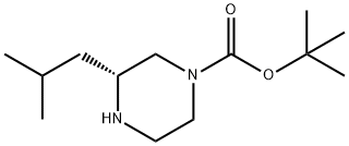 (R)-1-BOC-3-异丁基哌嗪 结构式