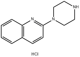 2-(1-哌嗪)-喹啉盐酸盐 结构式