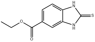 2-硫代-2,3-二氢-1H-苯并[D]咪唑-5-羧酸乙酯 结构式