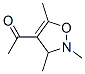 Ethanone, 1-(2,3-dihydro-2,3,5-trimethyl-4-isoxazolyl)- (9CI) 结构式