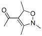 Ethanone, 1-(2,5-dihydro-2,3,5-trimethyl-4-isoxazolyl)- (9CI) 结构式