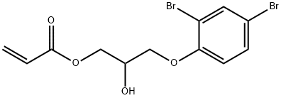 3-(2,4-dibromophenoxy)-2-hydroxypropyl acrylate 结构式