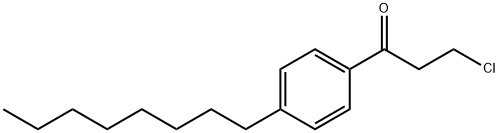 4-辛基-3-氯苯丙酮 结构式