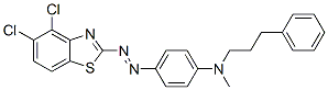 N-[4-[(二氯-2-苯并噻唑基)偶氮]苯基]-N-甲基苯丙胺 结构式
