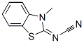 Cyanamide, (3-methyl-2(3H)-benzothiazolylidene)- (9CI) 结构式