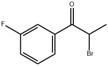 2-溴-1-(3-氟苯基)丙酮 结构式