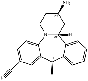 (2R,10R,14bR)-2-aMino-10-Methyl-1,2,3,4,10,14b-hexahydrodibenzo[c,f]pyrido[1,2-a]azepine-8-carbonitrile 结构式