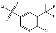 6-氯-5-(三氟甲基)-3-吡啶磺酰氯 结构式