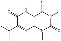 2,4,6(3H)-Pteridinetrione,  1,5-dihydro-1,3-dimethyl-7-(1-methylethyl)- 结构式