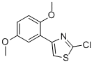 2-CHLORO-4-(2,5-DIMETHOXYPHENYL)THIAZOLE 结构式