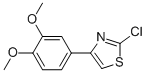 2-CHLORO-4-(3,4-DIMETHOXYPHENYL)THIAZOLE 结构式