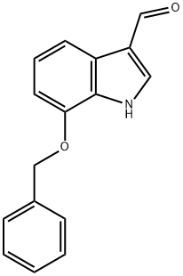 7-苄氧基吲哚-3-甲醛 结构式