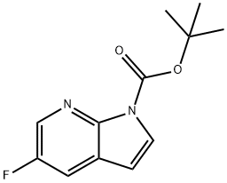 5-氟吡咯并[2,3-B]吡啶-1-羧酸叔丁酯 结构式